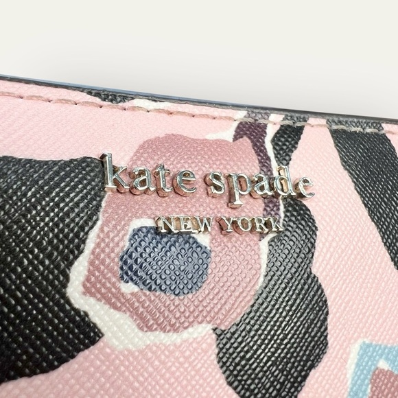 Kate Spade Cameron Paper Rose Small L-zip Bifold Wallet - Picture 4 of 13